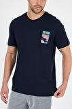 Erkek %100 Pamuk Bisiklet Yaka Kısa Kollu Baskılı T-Shirt  Rahat ve Şık Günlük Tişört 0005