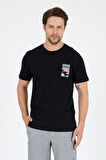 Erkek %100 Pamuk Bisiklet Yaka Kısa Kollu Baskılı T-Shirt  Rahat ve Şık Günlük Tişört 0005