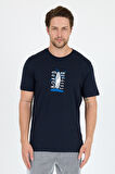 Erkek %100 Pamuk Bisiklet Yaka Kısa Kollu Baskılı T-Shirt  Rahat ve Şık Günlük Erkek Tişört 0007