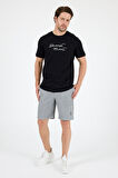 Erkek %100 Pamuk Bisiklet Yaka Kısa Kollu Baskılı T-Shirt  Rahat ve Şık Günlük Erkek Tişört 0011