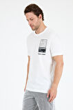 Regular Fit Pamuk Bisiklet Yaka Baskılı Penye Erkek Tişört 0022