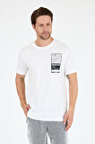 Regular Fit Pamuk Bisiklet Yaka Baskılı Penye Erkek Tişört 0022