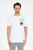 Regular Fit Pamuk Bisiklet Yaka Baskılı Penye Erkek Tişört 0022