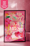 Luminara Studio X Mim and More High Vibes Only Pembe POSTER