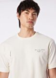 Gmg Fırenze Bisiklet Yaka Ekru Erkek T-Shirt GU24MSS03023