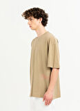 Gmg Fırenze Bisiklet Yaka Ekru Erkek T-Shirt ZR24MSS03050