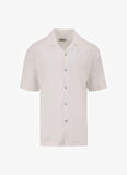 Gmg Fırenze Slim Fit Apaş Yaka Ekru Erkek Gömlek GU23MSS02209