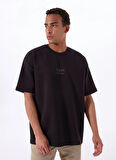 Gmg Fırenze Bisiklet Yaka Siyah Erkek T-Shirt GU25MSS03005