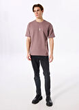 Gmg Fırenze Bisiklet Yaka Gül Kurusu Erkek T-Shirt GU25MSS03005