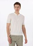 Gmg Fırenze Polo Yaka Slim Fit Ekru Erkek Kazak GU25MSS04016