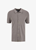 Gmg Fırenze Slim Fit Gömlek Yaka Açık Haki Erkek Gömlek GU25MSS02001