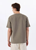 Gmg Fırenze Bisiklet Yaka Haki Erkek T-Shirt GU25MSS03016