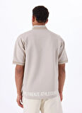 Gmg Fırenze Dik Yaka Bej Erkek T-Shirt GU25MSS03027