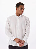 Gmg Fırenze Slim Fit Gömlek Yaka Ekru Erkek Gömlek GU25MSS02214