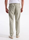 Gmg Fırenze Lastikli Bel Normal Paça Jogger Bej Erkek Pantolon GU25MFW01010