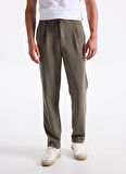 Gmg Fırenze Lastikli Bel Normal Paça Jogger Haki Erkek Pantolon GU25MFW01046