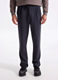Gmg Fırenze Lastikli Bel Normal Paça Jogger Siyah Erkek Pantolon GU25MFW01046