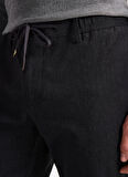 Gmg Fırenze Normal Bel Normal Paça Jogger Siyah Erkek Pantolon GU25MFW01027