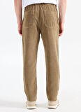 Gmg Fırenze Lastikli Bel Normal Paça Regular Fit Bej Erkek Pantolon GU25MFW01045