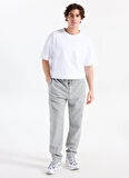 Gmg Fırenze Lastikli Bel Normal Paça Jogger Açık Gri Erkek Pantolon GU25MFW01031