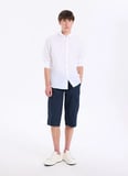 Gmg Fırenze Ekru Erkek Düğmeli Slim Fit Gömlek GU26MSS02208