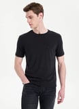 Gmg Fırenze Siyah Erkek Slim Fit Logo Baskılı T-Shirt GU26MSS03012
