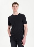 Gmg Fırenze Siyah Erkek Slim Fit Logo Baskılı T-Shirt GU26MSS03012