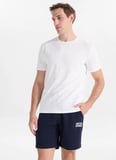Gmg Fırenze Ekru Erkek Slim Fit Geometrik Desen T-Shirt GU26MSS03006