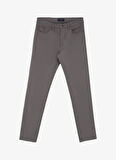Brooks Brothers Normal Bel Düz Paça Slim Fit Gri Erkek Pantolon BBFW24MPT001