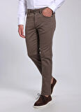 Brooks Brothers Normal Bel Düz Paça Slim Fit Vizon Erkek Pantolon BBFW24MPT001