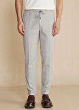 Brooks Brothers Normal Bel Duble Paça Standart Gri Erkek Pantolon BBFW24MPT015