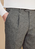 Brooks Brothers Normal Bel Duble Paça Standart Antrasit Erkek Pantolon BBFW24MPT012