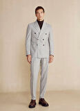 Brooks Brothers Normal Bel Slim Fit Antrasit Erkek Takım Elbise BBFW24MSU003