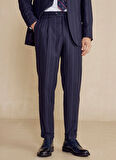 Brooks Brothers Normal Bel Slim Fit Lacivert Melanj Erkek Takım Elbise BBFW24MSU005