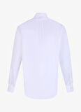 Brooks Brothers Slim Fit Klasik Yaka Balıksırtı Desenli Beyaz Erkek Gömlek BBFW24MSH013