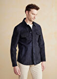 Brooks Brothers Lacivert Erkek Deri Ceket BBSS25MLS001