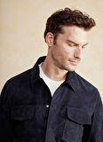 Brooks Brothers Lacivert Erkek Deri Ceket BBSS25MLS001