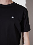 Brooks Brothers Bisiklet Yaka Siyah Erkek T-Shirt BBSS25MTS004