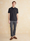 Brooks Brothers Polo Yaka Siyah Erkek T-Shirt BBSS25MTS010