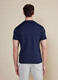 Brooks Brothers Bisiklet Yaka Lacivert Erkek T-Shirt BBSS25MTS011