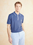 Brooks Brothers Polo Yaka Lacivert Erkek T-Shirt BBSS25MTS016