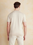 Brooks Brothers Bisiklet Yaka Standart Bej Erkek Kazak BBSS25MKL018