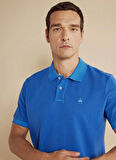 Brooks Brothers Polo Yaka Saks - Mavi Erkek T-Shirt BBSS25MTS003