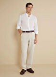 Brooks Brothers Normal Bel Düz Paça Standart Bej Erkek Pantolon BBSS25MPT012