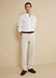 Brooks Brothers Normal Bel Düz Paça Standart Bej Erkek Pantolon BBSS25MPT012