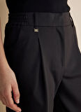 Brooks Brothers Normal Bel Standart Siyah Kadın Pantolon BBSS25FPT011