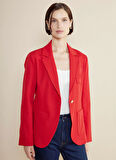 Brooks Brothers Slim Fit Kırmızı Kadın Ceket BBSS25FBL007