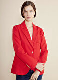 Brooks Brothers Slim Fit Kırmızı Kadın Ceket BBSS25FBL007