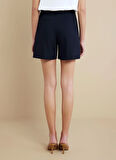 Brooks Brothers Normal Bel Standart Lacivert Kadın Şort BBSS25FSO008