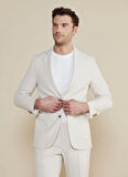 Brooks Brothers Slim Fit Bej Erkek Çizgili Ceket BBSS25MBL010